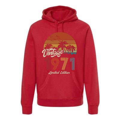 52nd Birthday Vintage Limited Edition 1971 Premium Hoodie