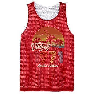 52nd Birthday Vintage Limited Edition 1971 Mesh Reversible Basketball Jersey Tank