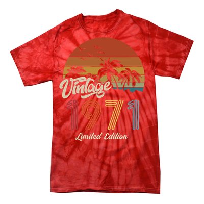 52nd Birthday Vintage Limited Edition 1971 Tie-Dye T-Shirt