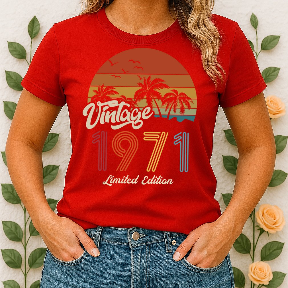 52nd Birthday Vintage Limited Edition 1971 Womens T-Shirt