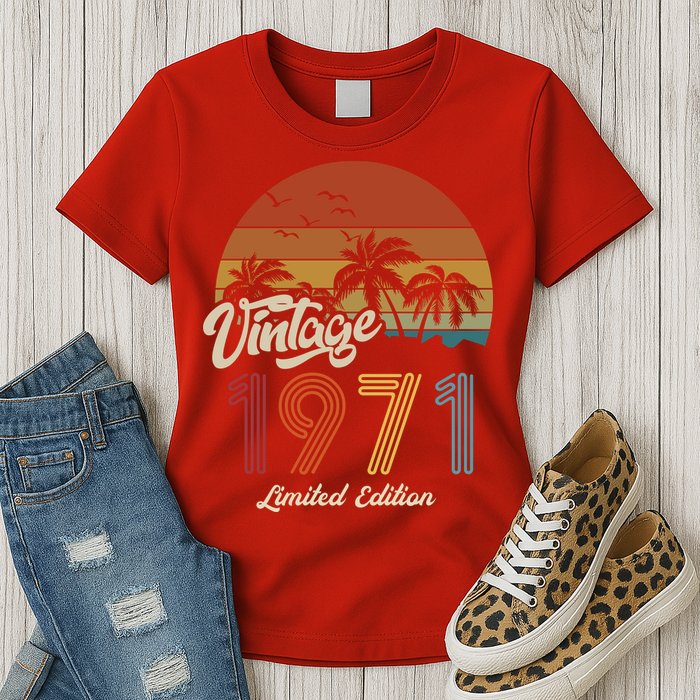 52nd Birthday Vintage Limited Edition 1971 Womens T-Shirt