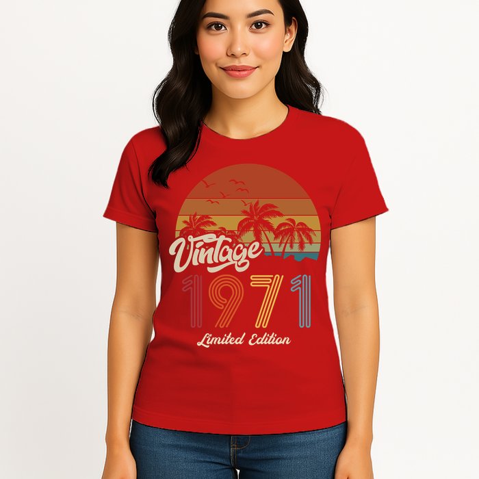 52nd Birthday Vintage Limited Edition 1971 Womens T-Shirt