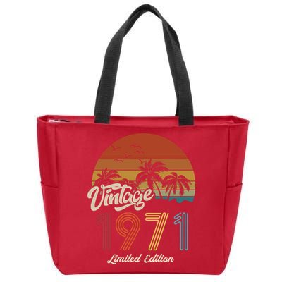 52nd Birthday Vintage Limited Edition 1971 Zip Tote Bag