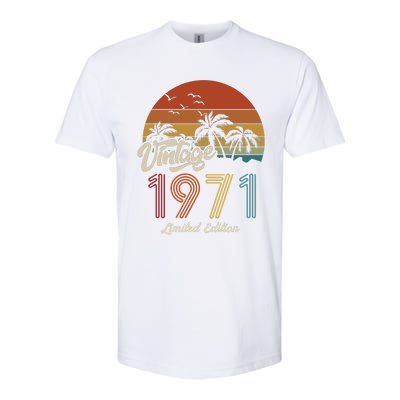 52nd Birthday Vintage Limited Edition 1971 Softstyle CVC T-Shirt