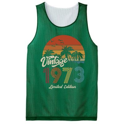 50th Birthday Vintage Limited Edition 1973 Mesh Reversible Basketball Jersey Tank