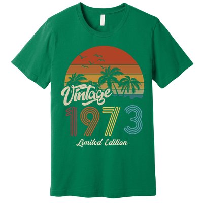 50th Birthday Vintage Limited Edition 1973 Premium T-Shirt