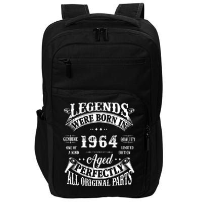 58th Birthday Vintage Birthday Legend Born In 1964 Impact Tech Backpack