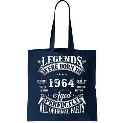 58th Birthday Vintage Birthday Legend Born In 1964 Tote Bag