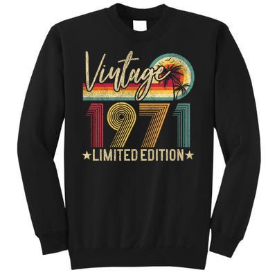 53rd Birthday Vintage 1971 53 Years Old Retro Sweatshirt