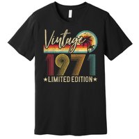 53rd Birthday Vintage 1971 53 Years Old Retro Premium T-Shirt