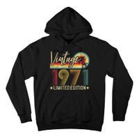 53rd Birthday Vintage 1971 53 Years Old Retro Tall Hoodie