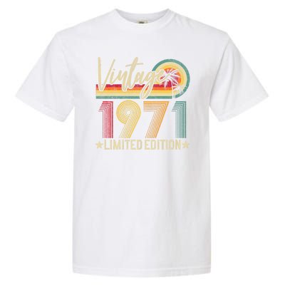 53rd Birthday Vintage 1971 53 Years Old Retro Garment-Dyed Heavyweight T-Shirt