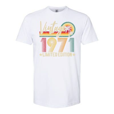 53rd Birthday Vintage 1971 53 Years Old Retro Softstyle CVC T-Shirt