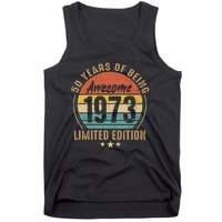 50th Birthday Vintage Limited Edition 1973 Tank Top