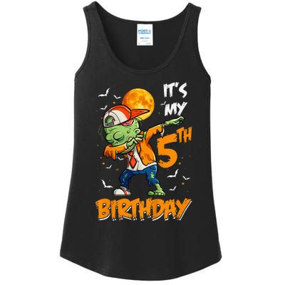 5th Birthday Zombie Halloween Costume Dabbing Undead Party  Ladies Essential Tank