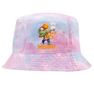 5th Birthday Zombie Halloween Costume Dabbing Undead Party  Tie-Dyed Bucket Hat