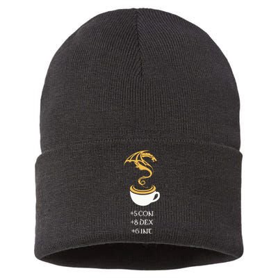 5 Con 8 Dex 6 Inc Coffee Sustainable Knit Beanie