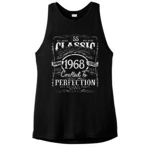 55th Classic Birthday gift 55 Perfection 1968 Birthday Ladies PosiCharge Tri-Blend Wicking Tank