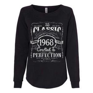 55th Classic Birthday gift 55 Perfection 1968 Birthday Womens California Wash Sweatshirt