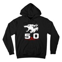 5.0 Coyote Distressed Gift Idea For Adorable Hoodie