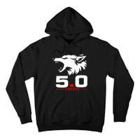 5.0 Coyote Distressed Gift Idea For Adorable Tall Hoodie