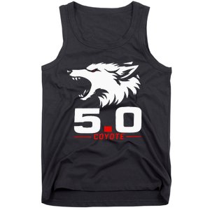 5.0 Coyote Distressed Gift Idea For Adorable Tank Top