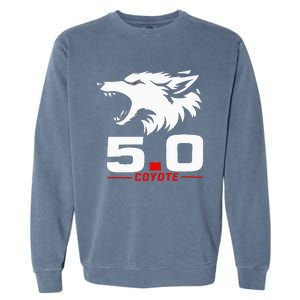 5.0 Coyote Distressed Gift Idea For Adorable Garment-Dyed Sweatshirt