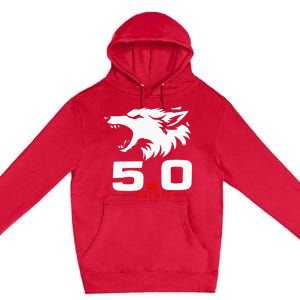 5.0 Coyote Distressed Gift Idea For Adorable Premium Pullover Hoodie