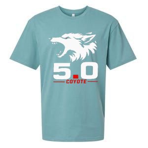 5.0 Coyote Distressed Gift Idea For Adorable Sueded Cloud Jersey T-Shirt