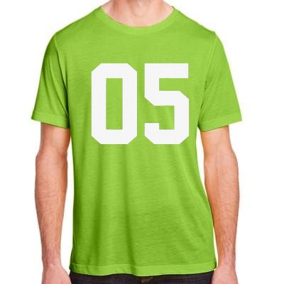 5 Cool Distressed Birthday Lucky Number Player 5th Adult ChromaSoft Performance T-Shirt