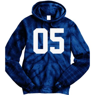 5 Cool Distressed Birthday Lucky Number Player 5th Tie Dye Hoodie