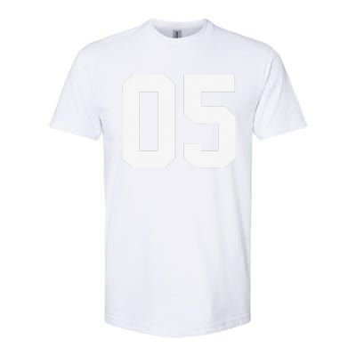 5 Cool Distressed Birthday Lucky Number Player 5th Softstyle CVC T-Shirt