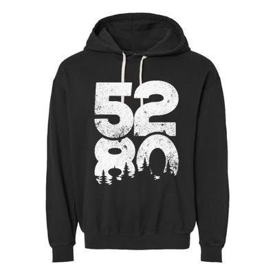 5280 Colorado Mountains Mile High Garment-Dyed Fleece Hoodie