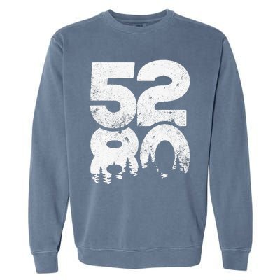 5280 Colorado Mountains Mile High Garment-Dyed Sweatshirt