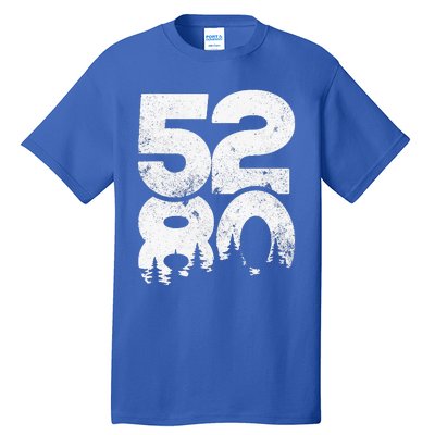 5280 Colorado Mountains Mile High Tall T-Shirt