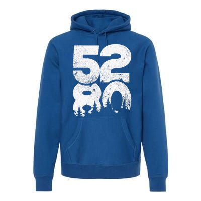 5280 Colorado Mountains Mile High Premium Hoodie