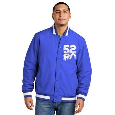 5280 Colorado Mountains Mile High Insulated Varsity Jacket