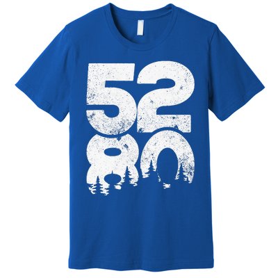 5280 Colorado Mountains Mile High Premium T-Shirt