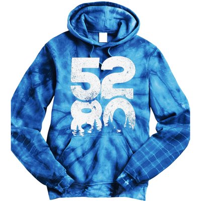 5280 Colorado Mountains Mile High Tie Dye Hoodie