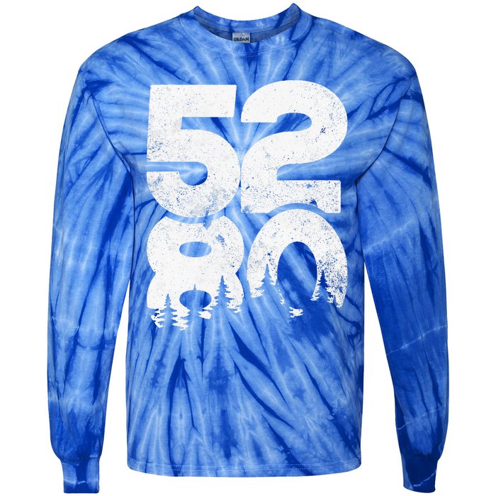 5280 Colorado Mountains Mile High Tie-Dye Long Sleeve Shirt