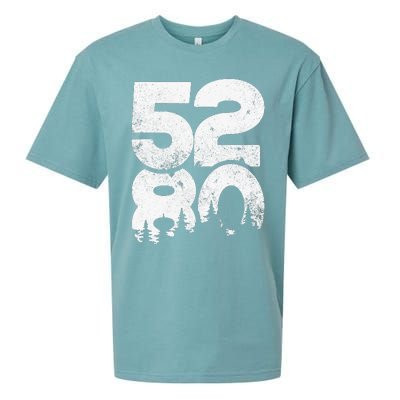 5280 Colorado Mountains Mile High Sueded Cloud Jersey T-Shirt