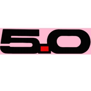 5.0 Coyote S550 Stang Bumper Sticker