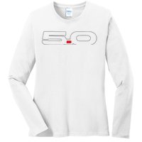 5.0 Coyote S550 Stang S197 Foxbody Swap Ladies Long Sleeve Shirt