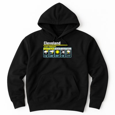 5 Day Forecast Funny Cleveland Hoodie