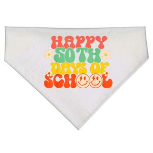 50 Days Happy 50th Day Of School Teacher Students USA-Made Doggie Bandana