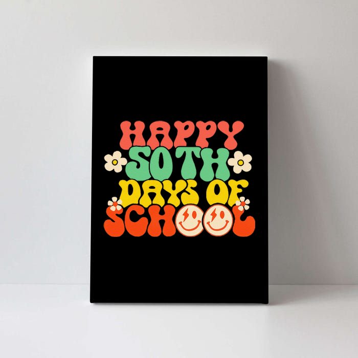 50 Days Happy 50th Day Of School Teacher Students Canvas