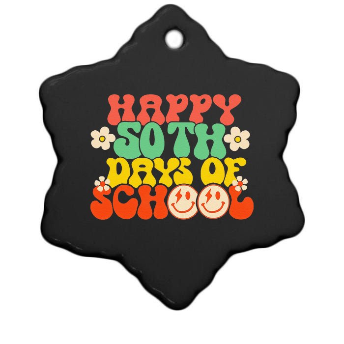 50 Days Happy 50th Day Of School Teacher Students Ceramic Star Ornament