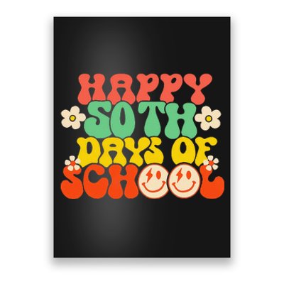 50 Days Happy 50th Day Of School Teacher Students Poster