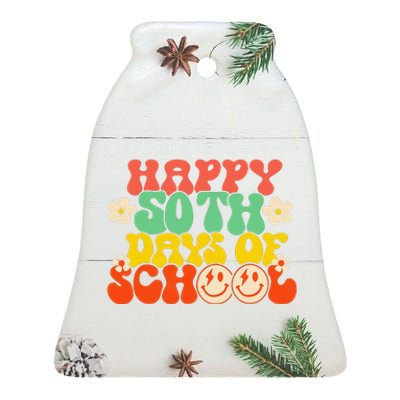 50 Days Happy 50th Day Of School Teacher Students Ceramic Bell Ornament