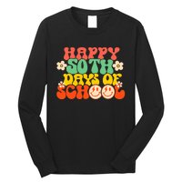 50 Days Happy 50th Day Of School Teacher Students Long Sleeve Shirt